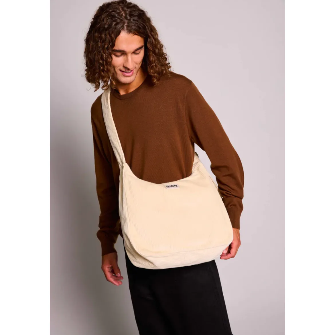 Sac hobo Claire - Velours Beige
