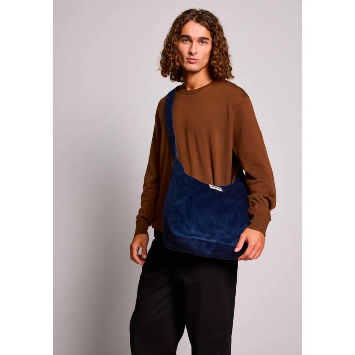 Sac hobo Claire - Velours Marine