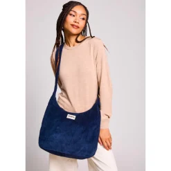 Sac hobo Claire - Velours Marine