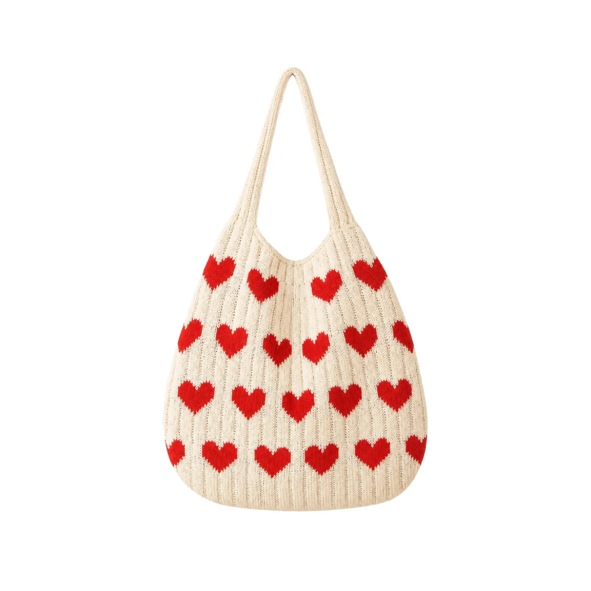 Sac Maille - Love in Stitches M Blanc