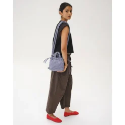 Sac Ona Micro - Cotton Navy Stripe
