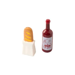 Salière et poivrière - Baguette et Vin