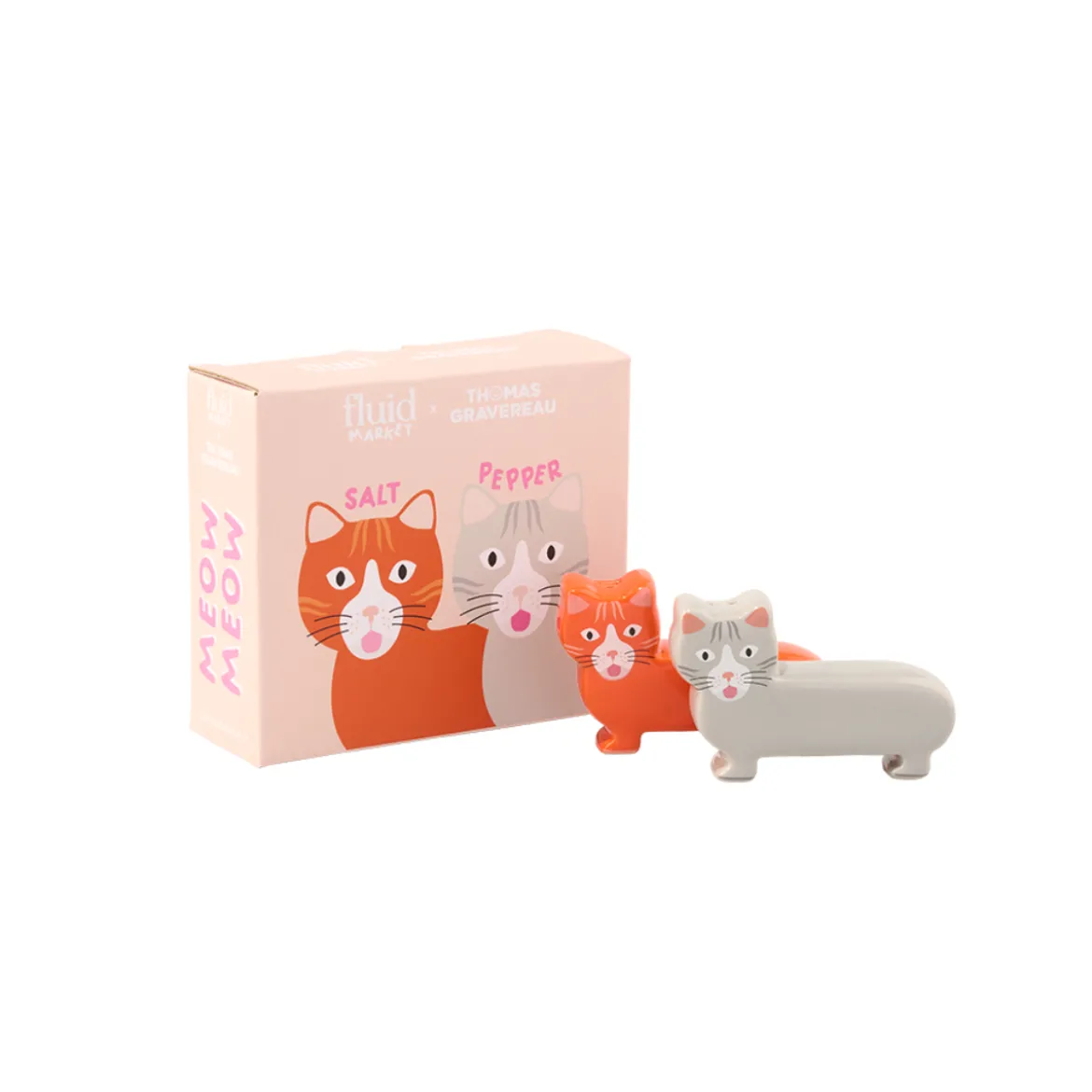 Salière et poivrière - Chat