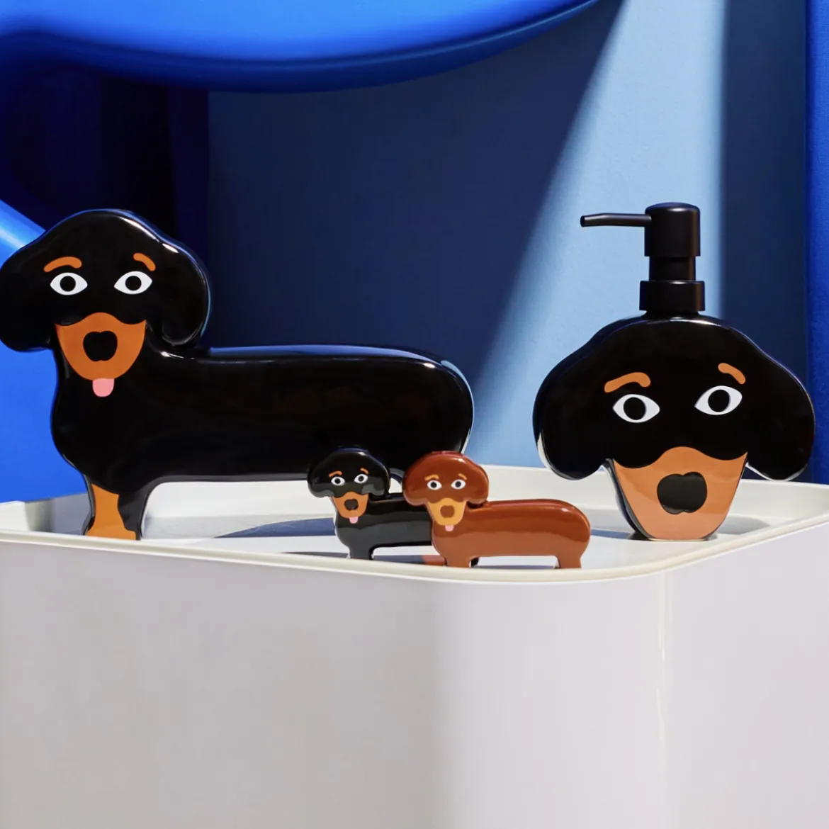 Salière et poivrière - Chien