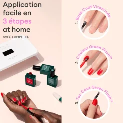 Semi-permanent LED Green Flash™ - Base Coat Vitaminée - 15 ml