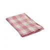 Serviette Bourdon Toile Vichy Vintage - Rose Zizi/Bourdon Rose Zizi