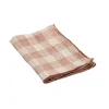 Serviette Bourdon Toile Vichy Vintage - Rose/Bourdon Bois