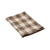 Serviette Bourdon Toile Vichy Vintage - Noisette/Bourdon Noisette