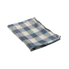Serviette Bourdon Toile Vichy Vintage - Bleu de Delft/Bourdon Bleu