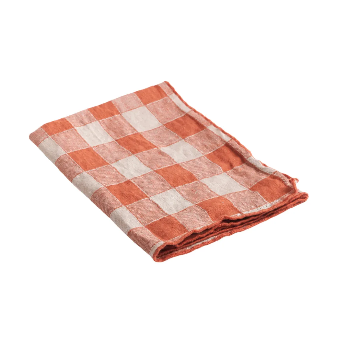 Serviette Bourdon Toile Vichy Vintage - Marmelade/Bourdon Marmelade
