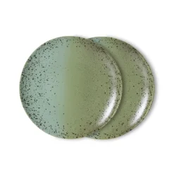 Set de 2 assiettes à dîner 70s Ceramics - Fleck