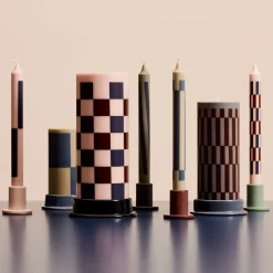 Set de 4 Bougies Pattern - Pink & Blues
