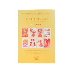 Set de 8 Cartes à peindre par numéro - Palette florale