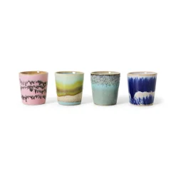 Set de 4 coquetiers 70s Vibrance
