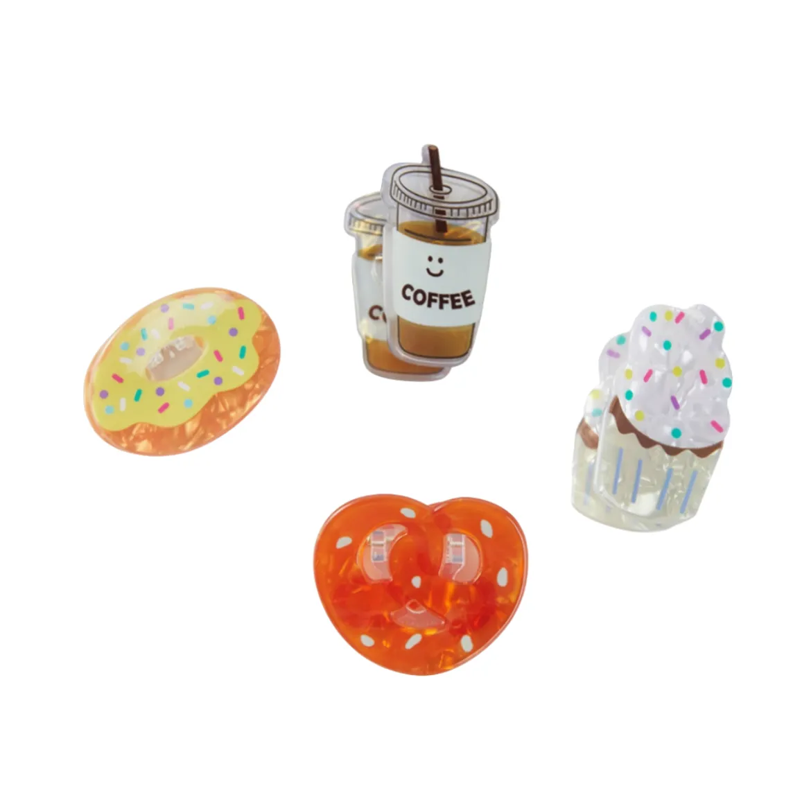 Set de 4 Mini Pinces - Café Friandises