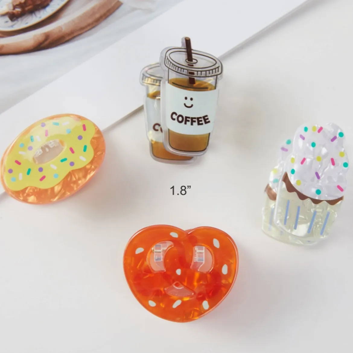 Set de 4 Mini Pinces - Café Friandises