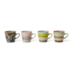 Set de 4 mugs Americano 70s Rococo