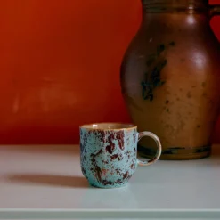 Set de 4 mugs café 70s Abrastract