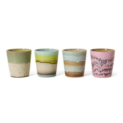 Set de 4 mugs Coffee 70s Pop Art