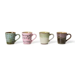 Set de 4 mugs Espresso 70s Brutalism