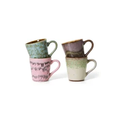 Set de 4 mugs Espresso 70s Brutalism