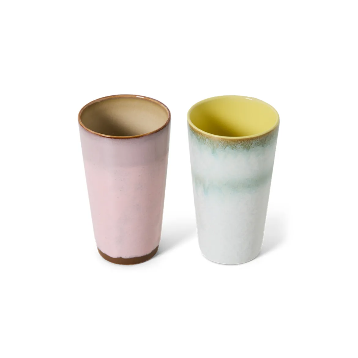 Set de 2 mugs latte 70s Fresco