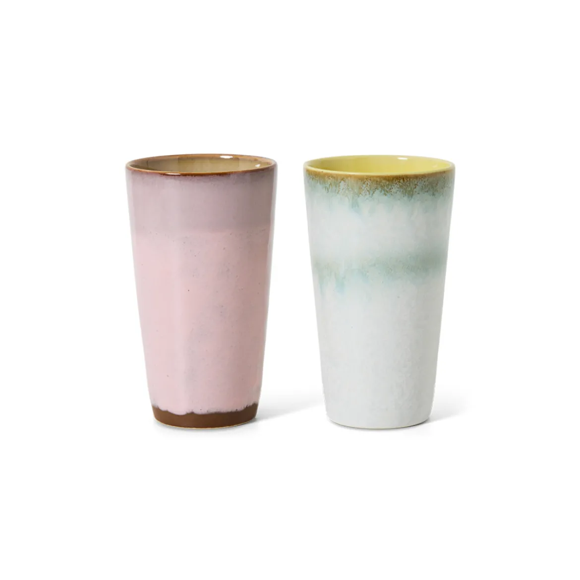 Set de 2 mugs latte 70s Fresco