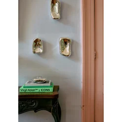 Set de 4 Sculptures Glass Chrome