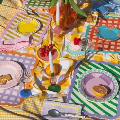 Set de table Biscotti à Carreaux - 38 cm x 48 cm - Rouge & Bleu