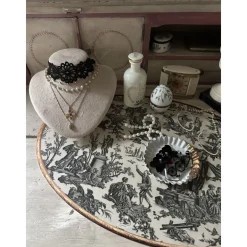 Set de table ovale Offrande à l'amour - Toile de Jouy