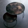 Set de 2 tables tables gigognes Nesting - Antique Bronze - Ø 92 cm