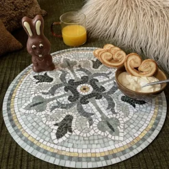 Set de table Vinyle Rond Mosaïque - Amanda