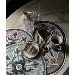 Set de table Vinyle Rond Mosaïque - Amanda