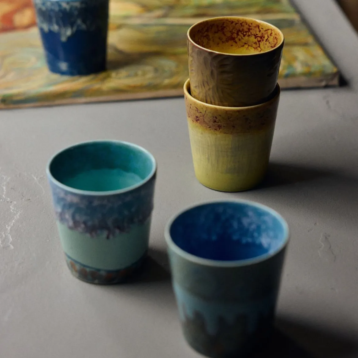 Set de 2 tasses à café 70s Van Gogh - Starry Night