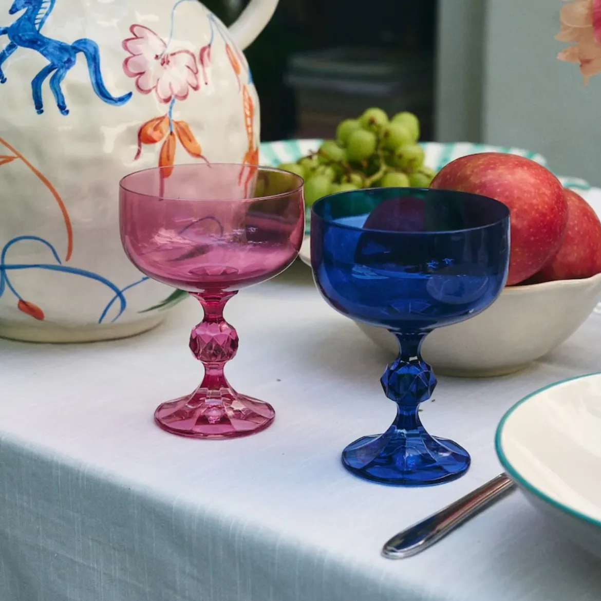 Set de 2 verres Cocktail - Bleu