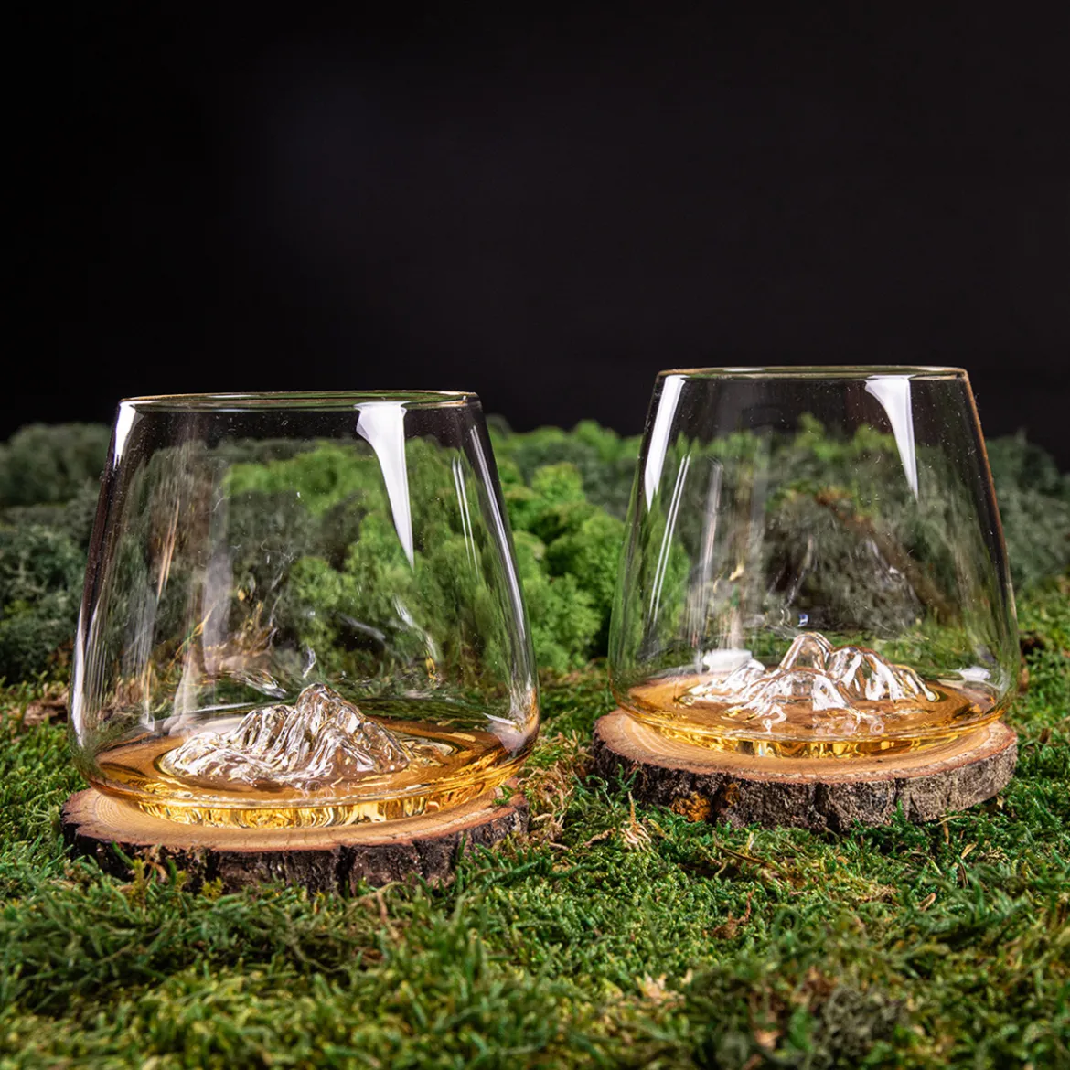 Set de 2 verres topographic Everest & Mont Blanc