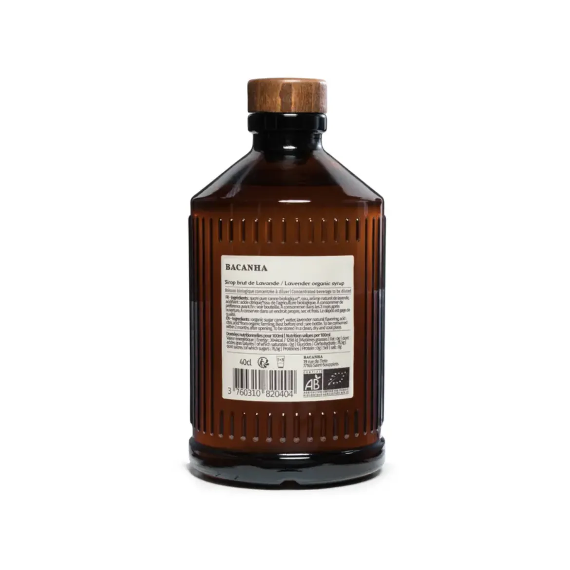 Sirop Brut de Lavande Bio - 400 ml