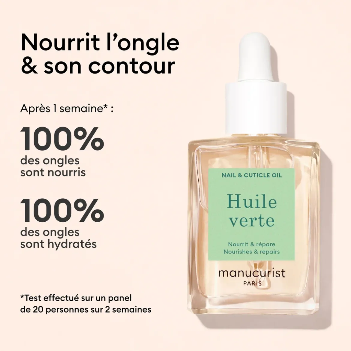 Soin des Ongles - Huile Verte - 15 ml