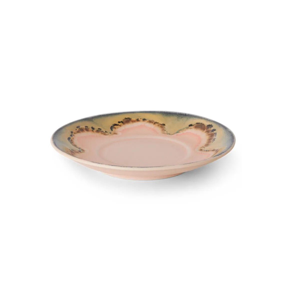 Soucoupe Gem 70's en Ceramique - Ø 11.5 cm