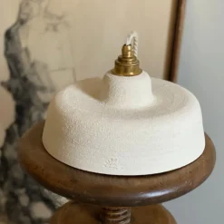 Suspension en applique Ursule en Grès Chamotté Ivoire