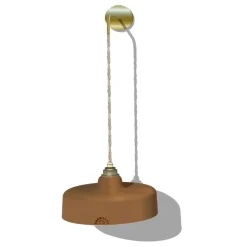 Suspension en applique Ursule en Terre Cuite