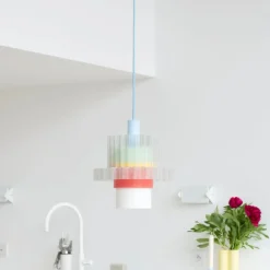 Suspension Gigi n°5 - Cable Bleu Ciel