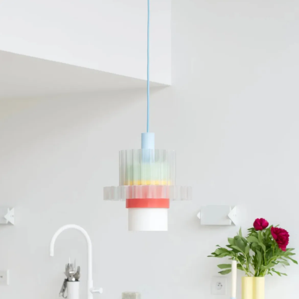 Suspension Gigi n°5 - Cable Bleu Ciel