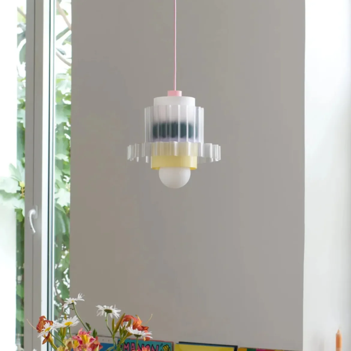 Suspension Gigi n°5 - Cable Rose