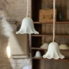 Suspension Lili en porcelaine biscuit - Ø 13 cm