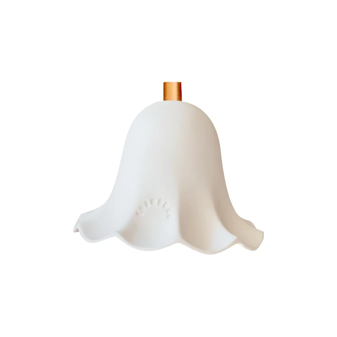 Suspension Lili en porcelaine biscuit - Ø 13 cm