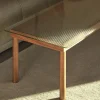 Table basse Kofi Chêne Massif & Verre Clair - l 80 x L 80 x h 36 cm