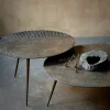 Table basse Luna - Lava Linear - Whisky - Ø 65 x h 41 cm