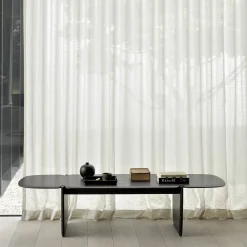Table basse Polished Imperfect en acajou - Marron