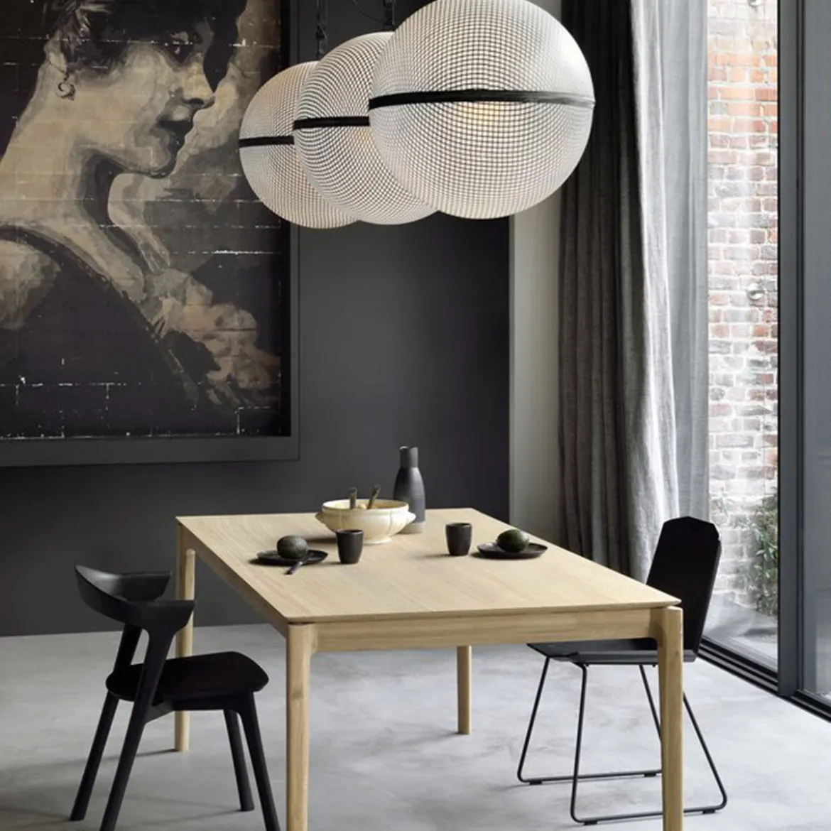 Table Bok en chêne L 200 cm